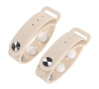 Lurrose Lot de 2 bracelets anti-nausées ajustables - Bracelet d'acupression anti-nausées pour le mal de mer, idéal pour les voyages en voiture, en bateau ou en croisière (blanc).