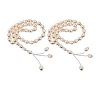 Lurrose Lot de 2 Bracelets Chapelets Islamiques en Acrylique Multicolore, Compteur de Prières Léger pour Contemplation, Esthétique Exotique, Adaptés Hommes et Femmes