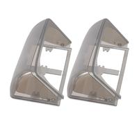 Lurrose Lot de 2 Caches Étanches pour Prise Murale Double, Protection Anti-pluie en Matériau Robuste Noir, Couverture Rabattable pour Bornes de Recharge Extérieure, pour Usage Extérieur