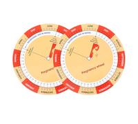 Lurrose Lot de 2 Calendriers de Grossesse en Papier Graphique Détaillé du Développement Fœtal, Guide Essentiel pour Futures Mamans, Design Coloré et Fonction de Suivi