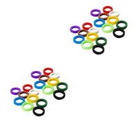 Lurrose Lot de 2 Capuchons de Touches Carrés en Silicone Élastique pour Clavier Dordinateur Portable Identificateur de Codage Coloré (aléatoire) 60 Pièces