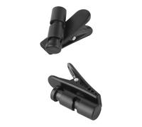 Lurrose Lot de 2 Clips pour Câble Écouteur Filaire en Abs Noir, Supports Multifonctionnels pour Microphone et Écouteurs Intra-auriculaires, Fixation Anti-dérapante pour Sport, Travail