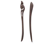 Lurrose Lot de 2 épingles à cheveux vintage en bois de santal