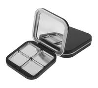 Lurrose Lot de 2 fards à paupières magnétiques vides - Palette de maquillage rechargeable - Avec miroir - Pour cosmétiques et rouges à lèvres