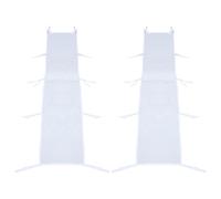 Lurrose Lot de 2 gouttières pour auvent Pliable, Accessoire de Drainage étanche de 3 mètres | Fixation Transparente pour auvent de tonnelle extérieure avec système de dérivation d'eau