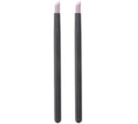 Lurrose Lot de 2 limes à cuticules et polissoirs à ongles pour soin des ongles (Noir)
