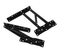 Lurrose Lot de 2 Mécanismes de Levage à Ressort en Acier Laminé pour Table Basse Pliable Charnières Robustes Réglables pour Meuble Multifonction Accessoire Gain de Place pour Maison