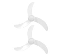 Lurrose Lot de 2 pales de ventilateur en plastique de rechange : 3 pales de 45,7 cm avec cache-écrou pour ventilateurs sur pied et de table - Hélice en plastique haute résistance