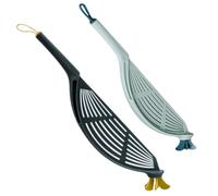 Lurrose Lot de 2 Passoires à Riz en Plastique Écologique, Cuillères Filtrantes Tamis Fin Anti-blessure, Filtre à Riz pour Lavage Domestique, Ustensiles Légers et Couleur Couleur Aléatoire