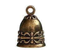 Lurrose Lot De 2 Pendentifs Cloche Breloques en Laiton Rétro pour DIY Bijou Artisanat, Couleur Bronze, Petit Format, Décoration Porte-clés, Accessoires Créatifs pour Présents Et Fêtes