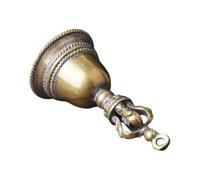 Lurrose Lot de 2 Pendentifs Cloches en Laiton Vintage Ornement de Cloche pour Artisanat Porte-Clés Décoratif Multifonction pour Fabrication DIY et Décoration Intérieure