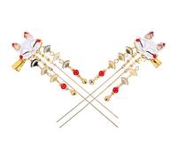 Lurrose Lot de 2 pinces à cheveux japonaises Geisha vintage chinoise pour femme et fille