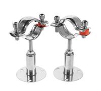 Lurrose Lot de 2 Porte-Bouteilles Muraux Réglables en Métal Casier à Vin Mural pour Bouteilles 38-40 MM à 50-95 MM Support Polyvalent Cuisine Bar et Rangement Boissons Étagère à
