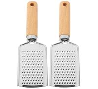 Lurrose Lot de 2 Râpes à Fromage Multifonctions en Acier Inoxydable, Râpe à Légumes et Truffes, Ustensile Cuisine Pratique pour Maison et Restaurant, Couleurs Assorties Couleur Aléatoire