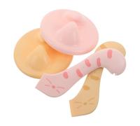 Lurrose Lot de 2 Set de Cuillères Doseuses et Couvercles Réutilisables pour Boîtes de Conserve pour Animaux Ouvre-Boîte Multifonction en Plastique Compatible Nourriture Humide Chiens et