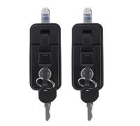 Lurrose Lot de 2 verrous à compression : verrou encastré pour armoire - levier encastré à commande manuelle - mécanisme de verrouillage réglable pour compartiments de camping-car, boîtes à