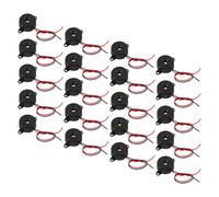 Lurrose Lot de 20 Avertisseurs Sonores Piezoélectriques Actifs DC 3-24v, Buzzer Électronique Continu Compact pour Alarmes, Circuits Physiques et Sécurité Automobile, Signal Sonore