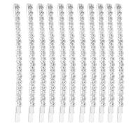 Lurrose Lot de 20 Barrettes à Cheveux Ornées de Strass, Épingles à Cheveux Rangée, Accessoires Coiffure pour Femmes, Décoration Capillaire Scintillante, pour Mariage et Soirée