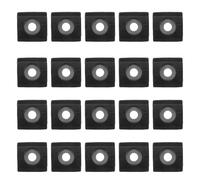 Lurrose Lot de 20 Butées de Fenêtre Coulissante en Acier Inoxydable Limiteur Anti-collision Compatible Fenêtres Battantes en Alliage D’aluminium Dispositif de Sécurité pour