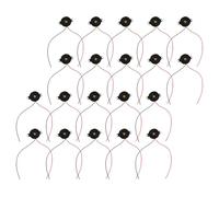 Lurrose Lot de 20 Buzzers Actifs Piézoélectriques 3-24v, Avertisseur Sonore à Tonalité Continue pour Alarmes de Voiture, Dispositifs D'alarme Électrique et Projets Électroniques