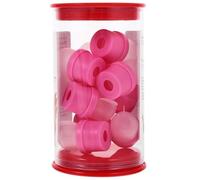 Lurrose Lot de 20 Capuchons Roses en Résine pour Manucure, Couverture Réutilisable pour Ablation Vernis à Ongles, Outil de Nail Art pour Bain D'ongles, Usage Maison et Professionnel