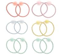 Lurrose Lot de 20 Élastiques à Cheveux : Jolies Attaches pour Queue de Cheval pour Femmes Et Filles (style 1)