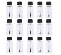 Lurrose Lot de 20 flacons de vernis à ongles vides de 20 ml avec capuchon et pinceau