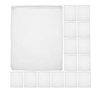 Lurrose Lot de 20 Paquet Filtrants à Mailles Fines pour Aquarium, Pochettes Filtrantes en Tissu Blanc 14x20 Cm Fermeture Éclair, Média Filtrant Réutilisable pour Charbon Actif, Filtration