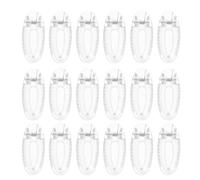 Lurrose Lot de 20 Pinces à Cheveux à Pression Transparentes 4 Cm, Mini Pinces Alligator Antidérapantes pour Tout-petits, Barrettes Françaises pour Bébés, Accessoires Couleur Aléatoire