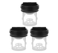Lurrose Lot de 3 Bouchons de Vidange pour Machine à Laver, Filtre de Pompe de Vidange en Plastique Robuste, Protection Tuyau D’évacuation Compatible Lave-linge Tambour, Accessoire