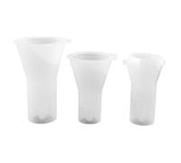 Lurrose Lot de 3 Moules en Silicone Coniques pour Bagues et Pendentifs, Faciles à Utiliser Nettoyer, Résine Époxy Artisanale