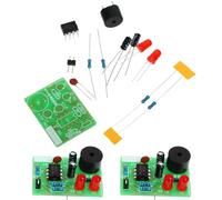 Lurrose Lot de 3 Sets de Sets de Kits Pédagogiques de Soudure Électronique Vert Circuit Flash Rf4 pour Apprentissage DIY et Entraînement aux Compétences de Soudure