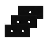 Lurrose Lot de 3 Tapis Protège-cuisinière à Gaz Antiadhésifs en Matériau Résistant Haute Température, Revêtement Intérieur Brûleur, Protections Anti-éclaboussures pour Plaque de Cuisson