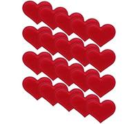 Lurrose Lot de 30 Épingles à Cheveux en Feutre Rouge Forme Cœur, Décoration Délicate et Multifonction pour Couture et Accessoires DIY