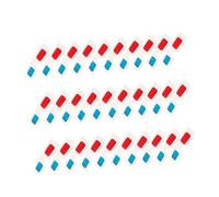 Lurrose Lot de 30 Lunettes 3D en Carton Blanc Verres Anaglyphes Rouge et Bleu, Légères et Universelles pour Cinéma 3D, Vidéo et Usage Familial, Lunettes de Cinéma Jetables, Format Compact