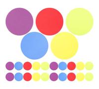 Lurrose Lot de 30 marqueurs de Tapis Ronds de 10 cm pour Salle de Classe - Marqueurs de Tapis et de Moquette Ronds pour Enseignants, élèves, décoration d'école Maternelle