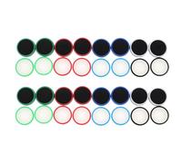 Lurrose Lot de 32 Capuchons de Joystick Antidérapants en Silicone Multicolores pour Manette Switch Grips Lumineux pour Protection et Précision Accessoires Gaming pour Jeu Nocturne