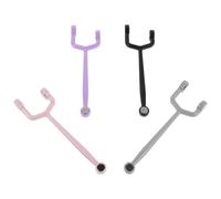 Lurrose Lot de 4 Aimants Cylindriques Œil de Chat pour Nail Art, Accessoires Magnétiques Noirs, Violets, Gris et Roses, Outils pour Ongles Diy, Manucure Gel, Usage Maison et