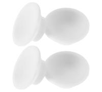 Lurrose Lot de 4 Bouchons Ronds en Caoutchouc pour Prise de Vidange de Congélateur, Étanches et Résistants au Froid, Accessoire de Rechange pour Orifice D’évacuation, Entretien Facile,