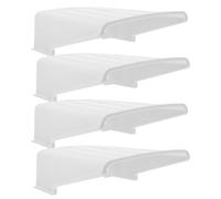 Lurrose Lot de 4 Caches de Protection Étanches pour Caméra de Vidéosurveillance Extérieure, Pare-Soleil et Anti-poussière, Dimensions 26,9 X 26,4 X 9,7 Cm, Résistant aux