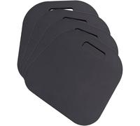 Lurrose Lot de 4 Coussinets en Eva pour Genoux 33x32x2 Cm, Tapis de Jardinage Noir, Genouillères Souples Multifonction pour Sport, Exercices et Travaux Extérieurs