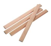 Lurrose Lot de 4 Crayons de Charpentier Hb Bois Naturel, Marqueurs de Construction Solide, Crayons pour Menuiserie et Chantier, Fourniture D’écriture Technique Professionnelle