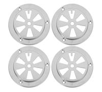 Lurrose Lot De 4 Grilles De Ventilation Rondes en Acier Inoxydable pour Barbecue Et Four, Sortie D’aération Résistante Haute Température, Filtres De Hotte pour Cuisson Et Séchage Rapide