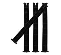 Lurrose Lot de 4 Loquets en Plastique pour Couvercle de Poubelle 120l, Accessoires Universels pour Poubelles Extérieures, Goupilles de Verrouillage Résistantes et Compatibles pour Déchets