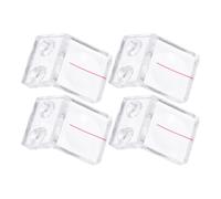 Lurrose Lot de 4 Loupes en Plastique à Double Trou pour Scie Circulaire à Table, Accessoire de Précision pour Travail du Bois, Plaque Déflectrice Stable, Outil Compact Menuiserie