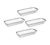 Lurrose Lot de 4 Paniers Porte-couverts en Acier Inoxydable Panier de Rangement Petit Format pour Lave-vaisselle Résistant Haute Température Accessoire pour Ustensiles Cuisine