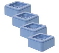 Lurrose Lot de 4 Patins en Plastique pour Machine à Laver Amortissement des Vibrations, Installation Facile, Pieds Stabilisateurs pour Lave-linge et Congélateur
