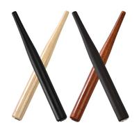 Lurrose Lot de 4 Porte-plumage en Bois sans Plume, Porte-stylos de Calligraphie et Dessin, Couleurs Kaki, Noir, Thé et Marron, Supports pour Peinture et Fournitures Loisirs Créatifs,
