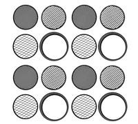 Lurrose Lot de 4 Sets de Tamis à Terre à Mailles Fines en Plastique Petit Tamis de Jardinage 3 Tailles de Mailles Interchangeables Bac à Tamiser Léger pour Sable Pierres et Terre pour