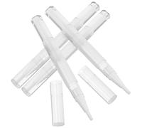Lurrose Lot de 4 Stylos Vides à Torsion 3ml pour Ongles, Applicateurs Pinceau Transparents, Stylo Nourrissant Fortifiant Ongles, Accessoires Manucure pour Usage Personnel et Professionnel
